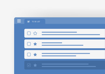 to do list tasks management and reminder app vector image