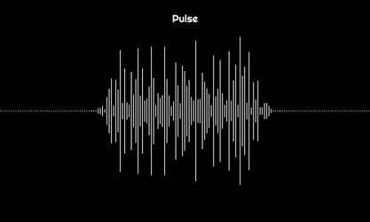 graph pulsation made lines design element vector image