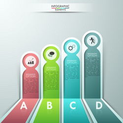 Modern infographic option banner vector