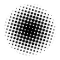 Circle gradient halftone dots background template Vector Image