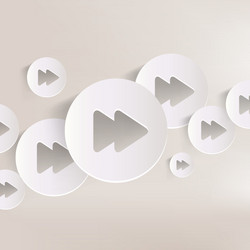 forward or skip web icon vector image