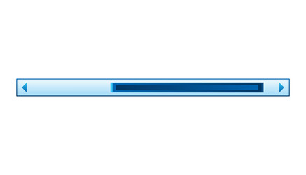 scroll bar slider ui horizontal vector image