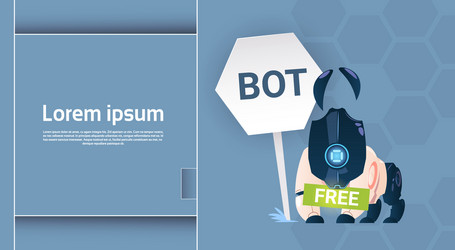 chat bot free robot virtual assistance of website vector image