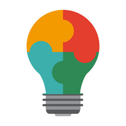 light bulb idea symbol technology innovation vector image