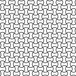 repeating monochrome curly line pattern vector