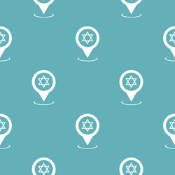 synagogue map pointer pattern seamless blue vector