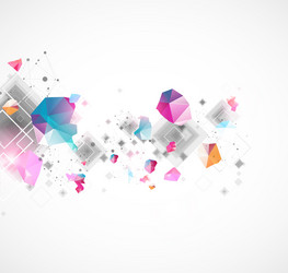 abstract background with square pattern plexus vector image