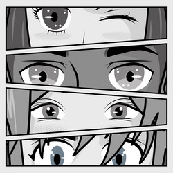 Manga Eyes Vector Images (over 3,600)