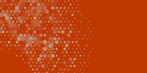 Geometric multi size hexagon with color vector