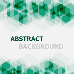 Abstract background with green hexagon Royalty Free Vector