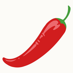 Hot chili pepper in vintage style vector