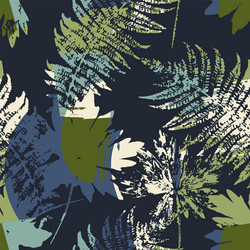 abstract seamless pattern with leaves vector image