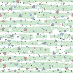 cute pattern with pink tiny objects on white vector image