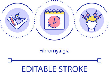 Fibromyalgia concept icon vector