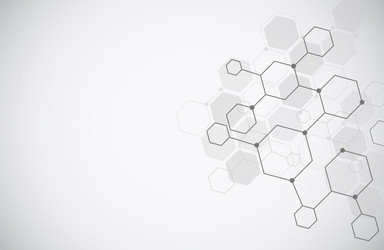 molecule structure abstract tech background vector image