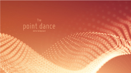 Red Particle Data Wave vector image