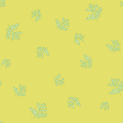 seamless pattern wormwood on yellow background vector image