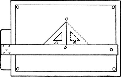 testing triangles pencil and piece of paper vector image