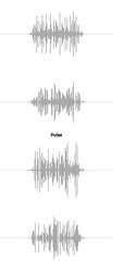 graph pulsation made lines design element vector image