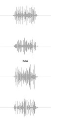 graph pulsation made lines design element vector