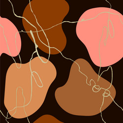 seamless pattern with colorful hand draw abstract vector image