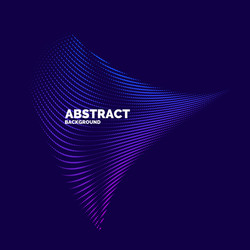 Abstract background with dynamic waves vector