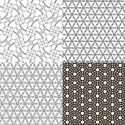 set of pattern modern stylish texture repeating vector image