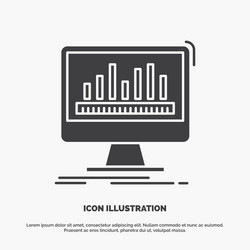 analytics processing dashboard data stats icon vector image