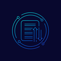 Case priority icon in line style Royalty Free Vector Image