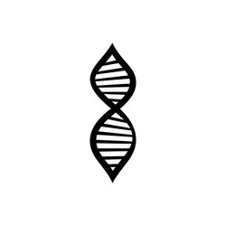 Dna double helix icon vector