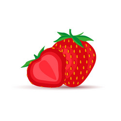 Garden strawberry icon Royalty Free Vector Image