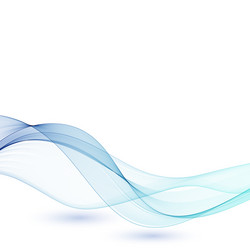 Wave with shadowabstract blue lines on a white vector