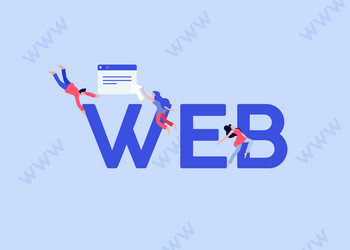 Web development online programming vector