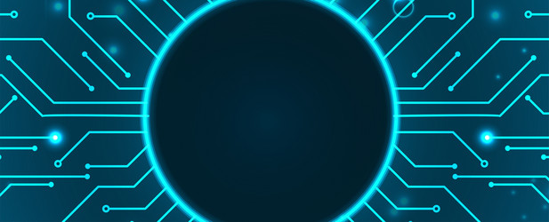 abstract futuristic circuit computer internet vector image