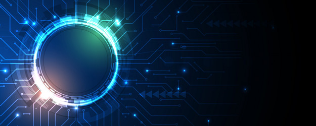abstract futuristic circuit computer internet vector image
