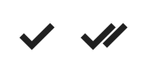 checkmark and doodle symbol tick sign vector