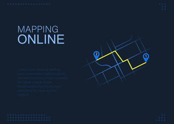 mobile gps navigation map with pointer on screen vector image