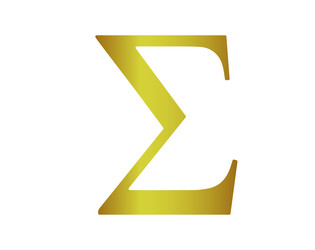 sigma symbol white background minimalist design vector image