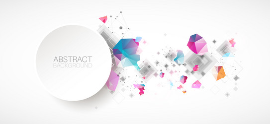 abstract background with square pattern plexus vector image