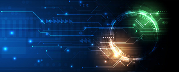 abstract futuristic circuit computer internet vector image