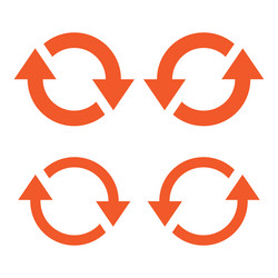 arrow reload refresh loop direction rotate icon vector image