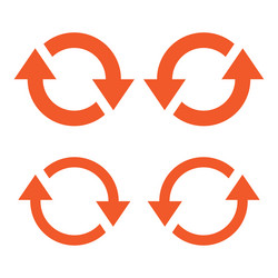 Arrow reload refresh loop direction rotate icon vector