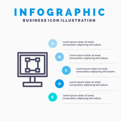 crop graphics design program application line vector image
