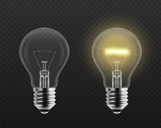 Light bulb on off Royalty Free Vector Image - VectorStock