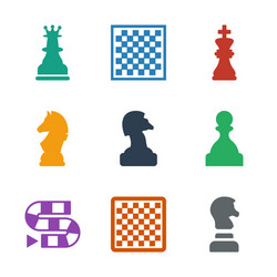 Chess icons vector