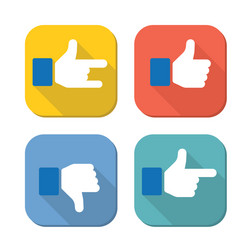 like and unlike button for web design vector