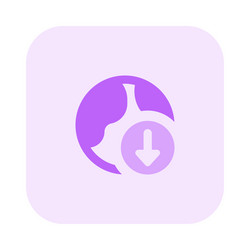 mass of users downloading data from web vector image
