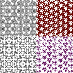 set of pattern modern stylish texture repeating vector