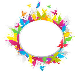 Butterfly border Royalty Free Vector Image - VectorStock