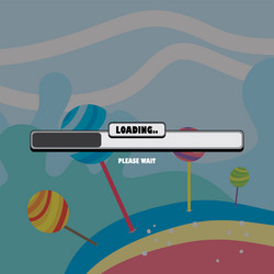 game ui menu application mobile app vector image